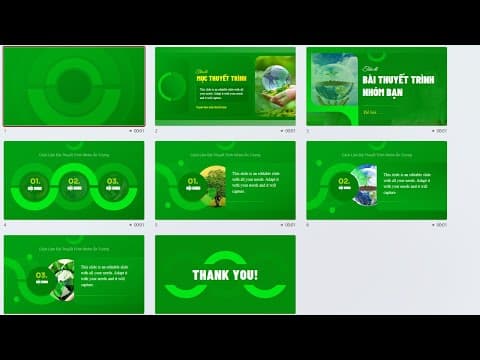Morph Chuyên Đề Môi Trường – Slide Thuyết Trình Xanh, Mượt Và Dễ Tùy Chỉnh