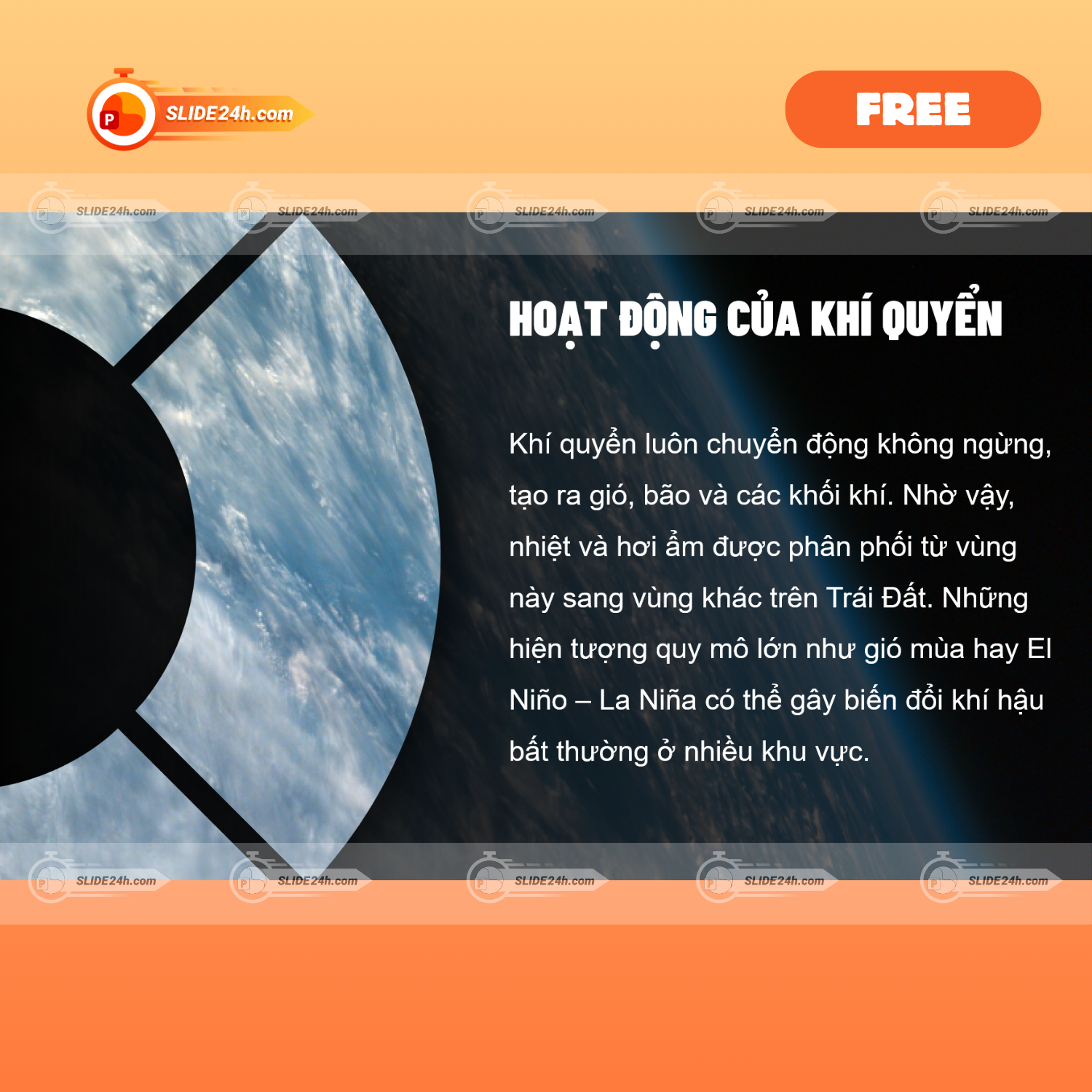 Template PowerPoint Các Yếu Tố Ảnh Hưởng Đến Trái Đất Miễn Phí – Slide Khoa Học Trực Quan thumbnail