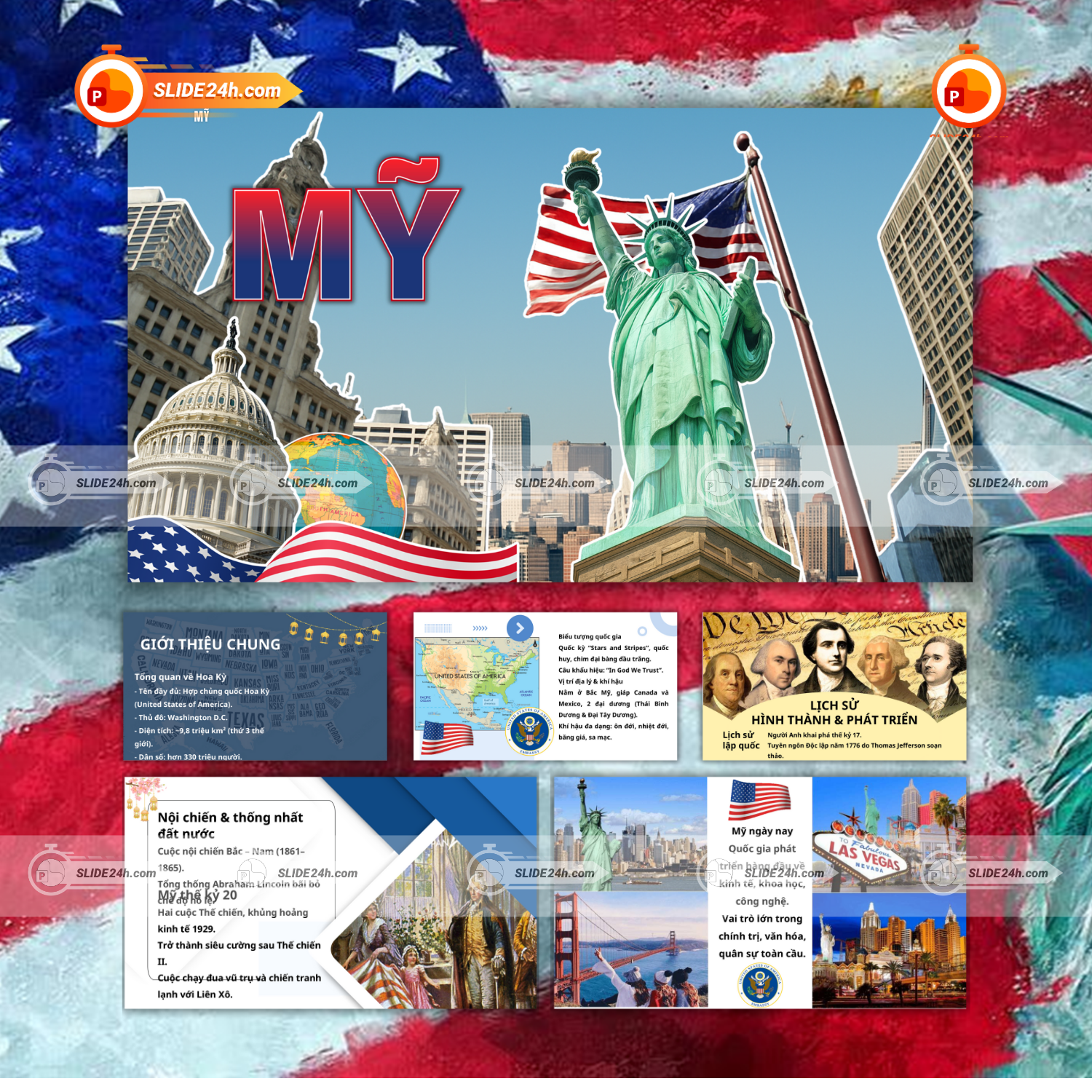 Slide Hoa Kỳ - Bức Tranh Về Cường Quốc Đứng Đầu Thế Giới thumbnail