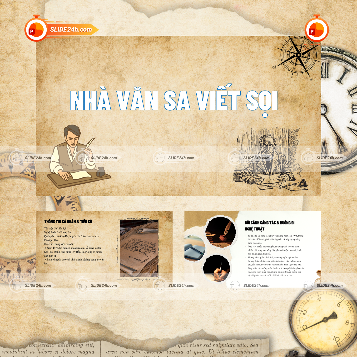 Slide Sa Viết Sọi – Tìm hiểu chân dung nhà văn Sa Phong Ba qua góc nhìn trực quan & học thuật thumbnail