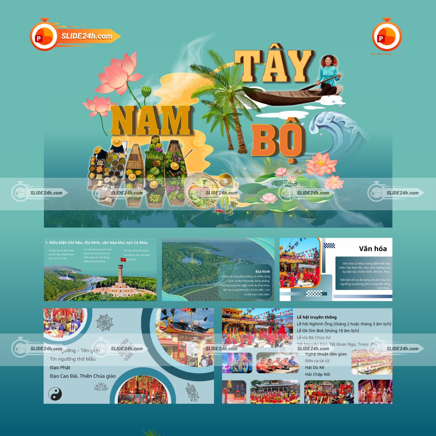 Slide Tây Nam Bộ - Văn Hóa, Con Người Và Hạ Tầng Giao Thông thumbnail
