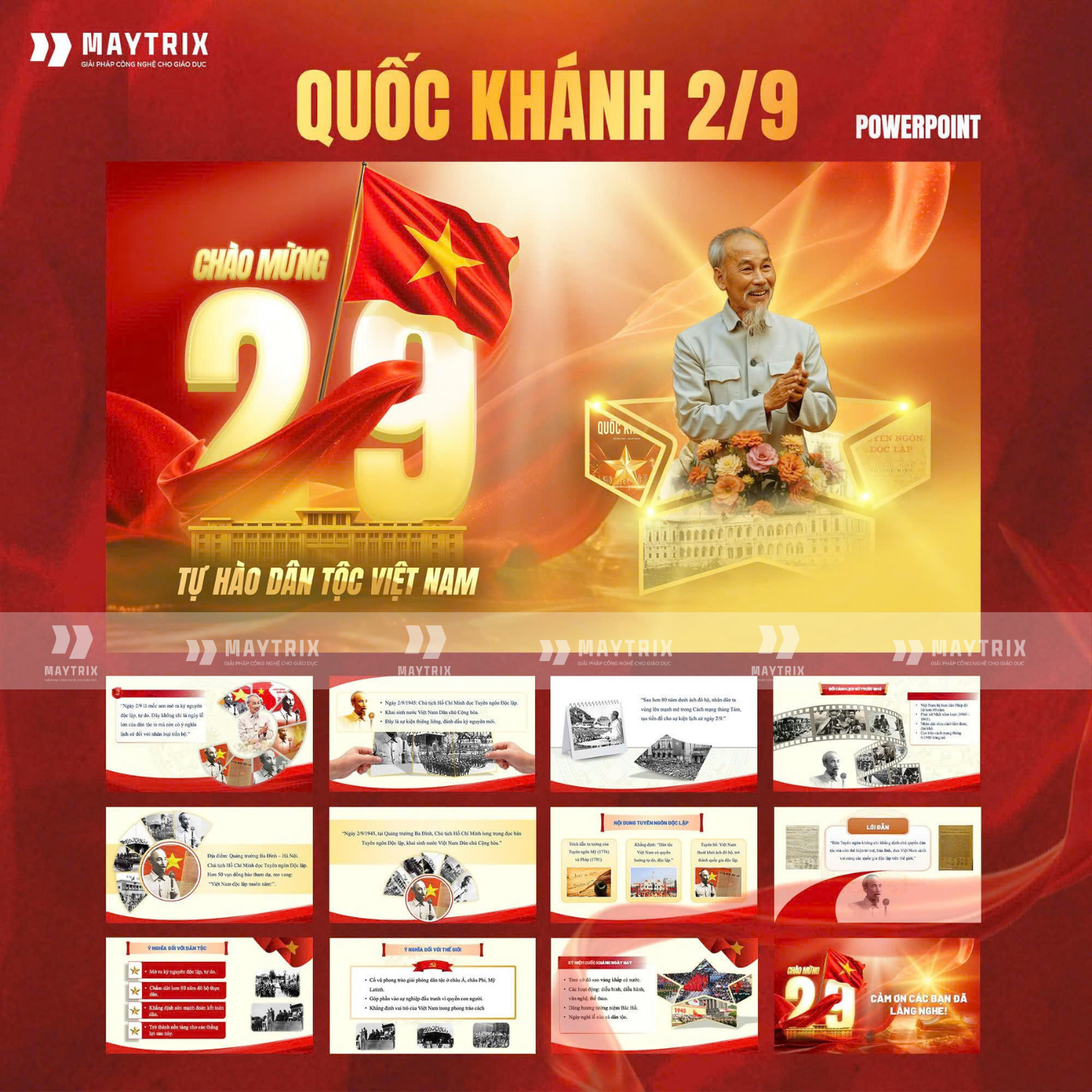 Slide Quốc Khánh 2/9 - Dấu Mốc Khai Sinh Nước Việt Nam Dân Chủ Cộng Hòa thumbnail