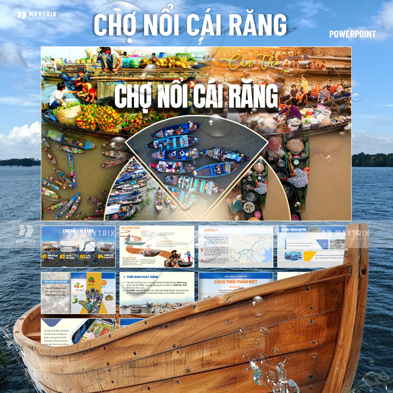 Slide Chợ Nổi Cái Răng – Nét Văn Hóa Sông Nước Đặc Trưng Miền Tây thumbnail