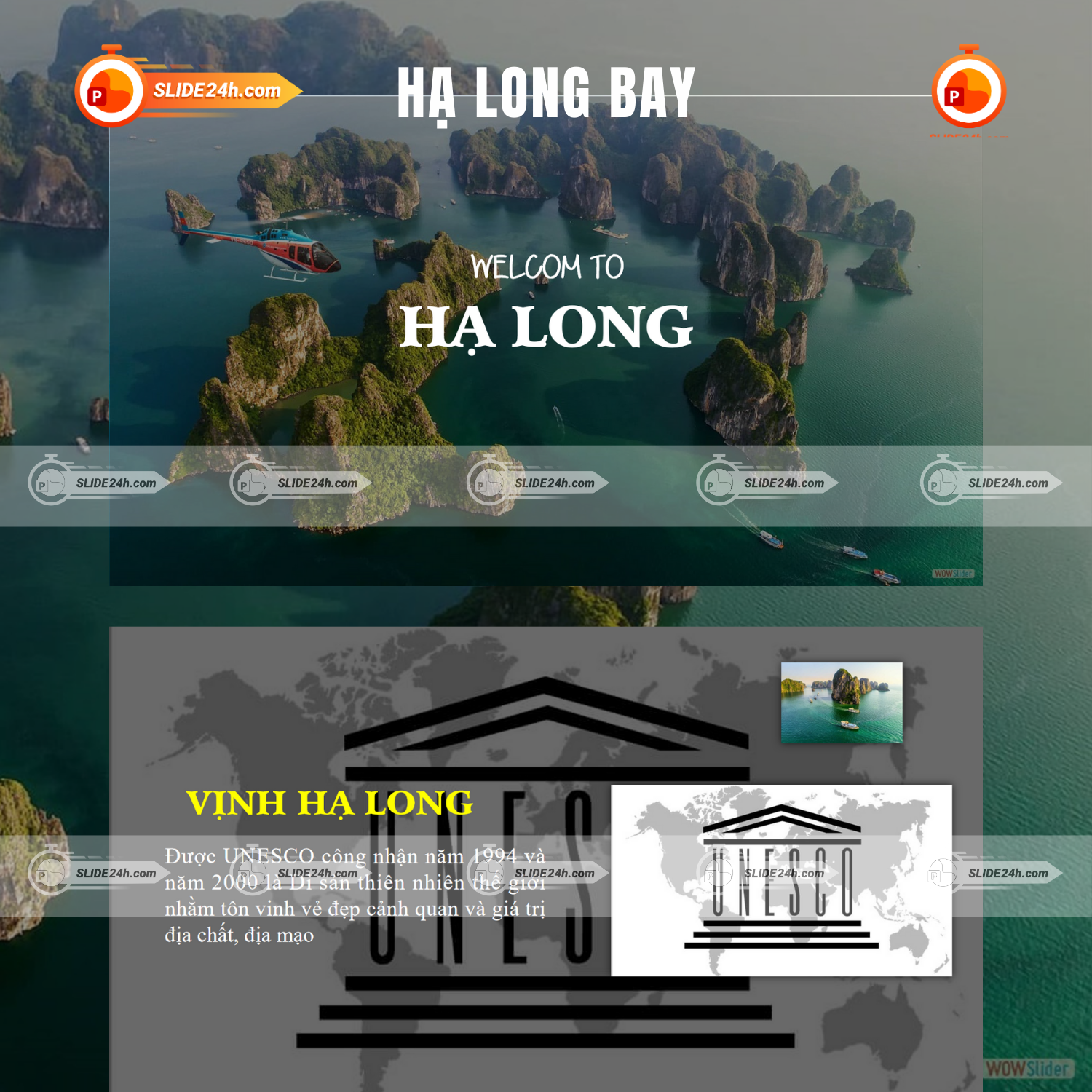 Slide Hạ Long Bay - Template Powerpoint chủ đề du lịch thumbnail