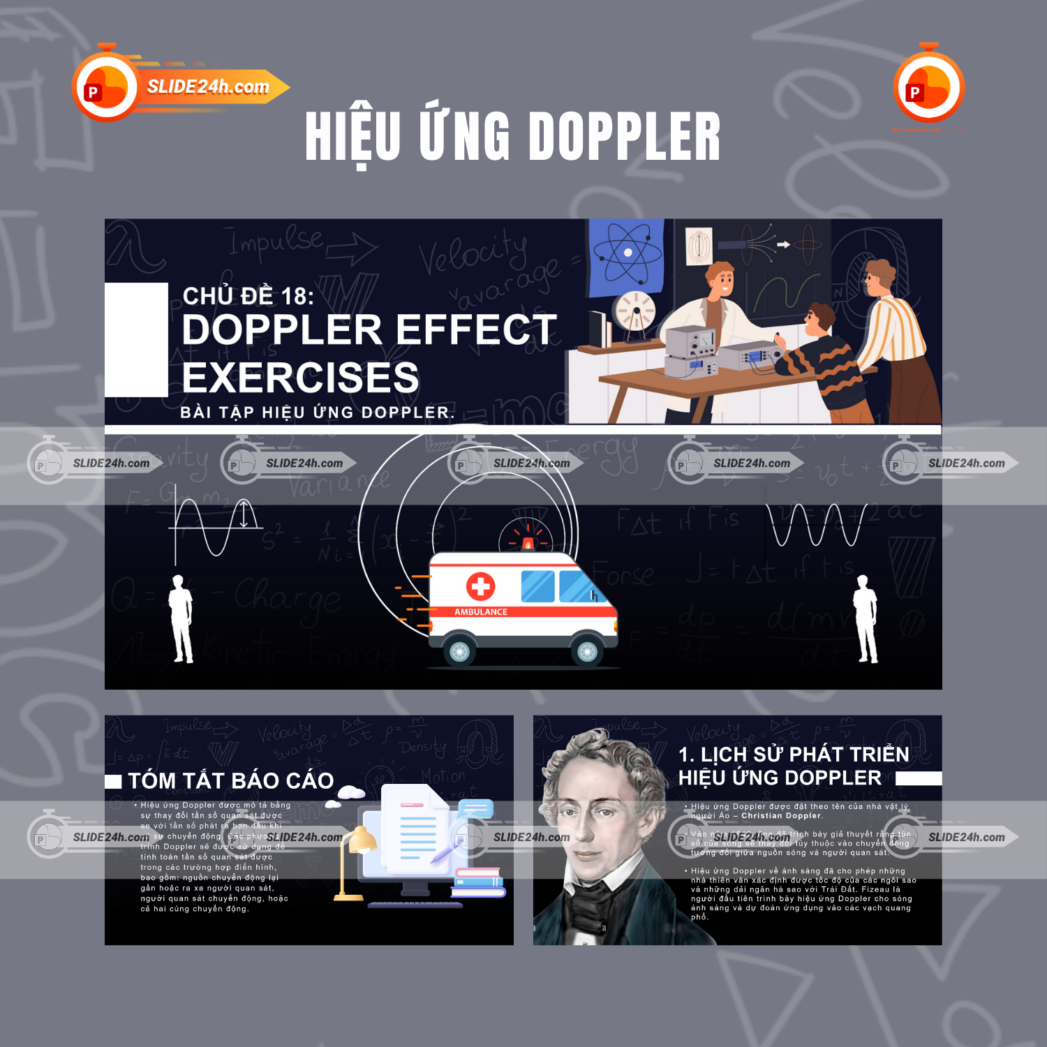 Slide Thuyết Trình Hiệu Ứng Doppler – Công Cụ Trực Quan Cho Bài Giảng Vật Lý Chuyên Sâu thumbnail