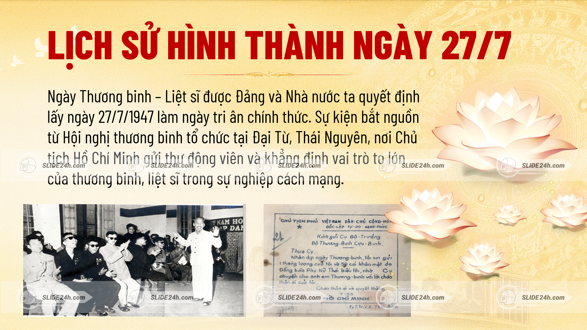Lịch sử hình thành ngày 27/7
