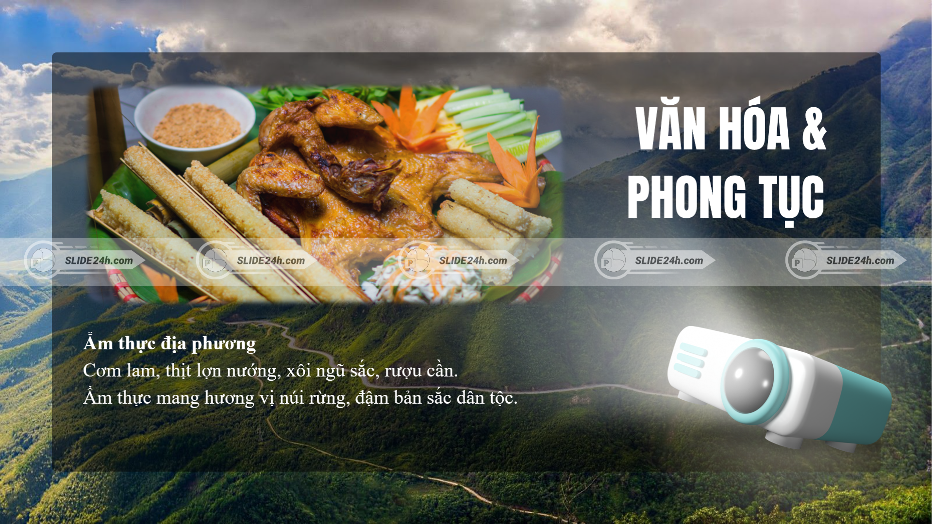 ẩm thực mai châu cơm lam thịt nướng xôi ngũ sắc rượu cần