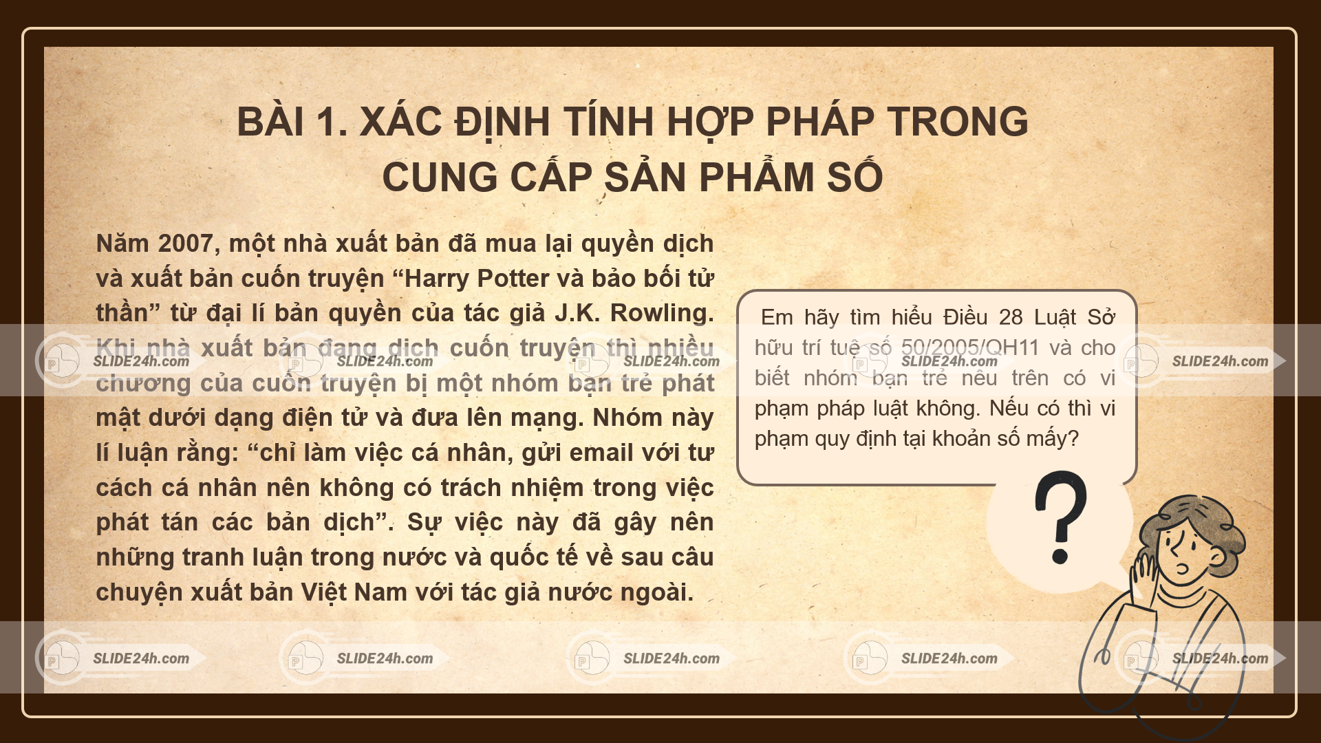 bài học xác định tính hợp pháp trong cung cấp sản phẩm số trên internet