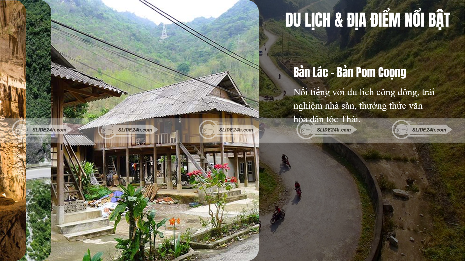 bản lác bản pom coọng du lịch cộng đồng nhà sàn người thái