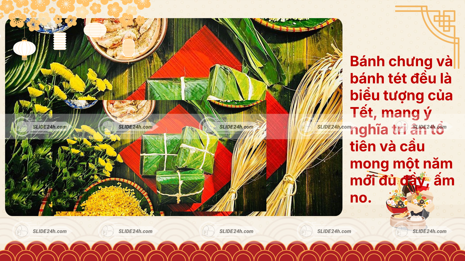 Bánh chưng và bánh tét - biểu trưng ngày Tết
