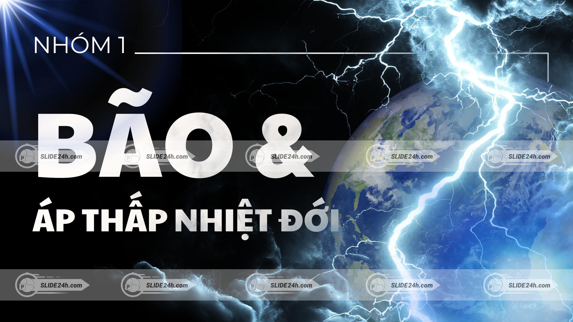 bão và áp thấp nhiệt đới minh họa hiện tượng thời tiết cực đoan với sét và trái đất trong cơn bão lớn