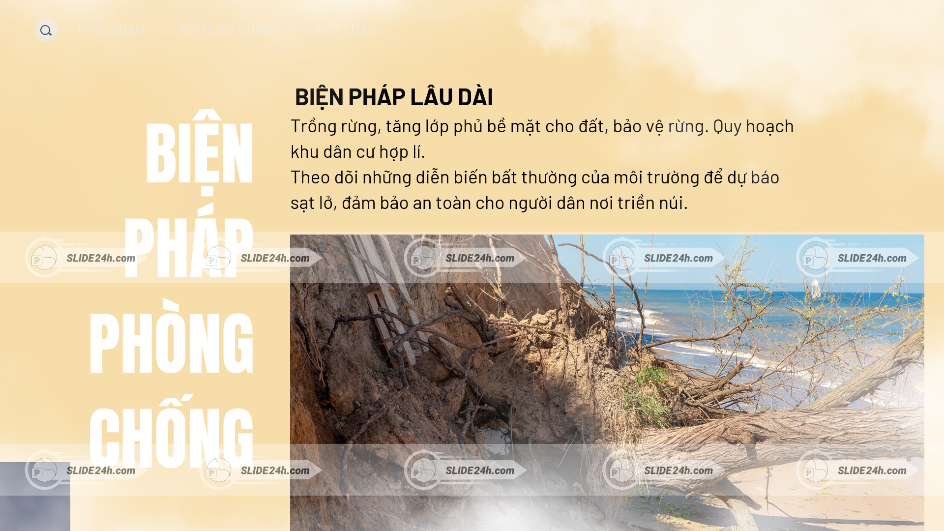 Biện pháp phòng chống sạt lở đất lâu dài