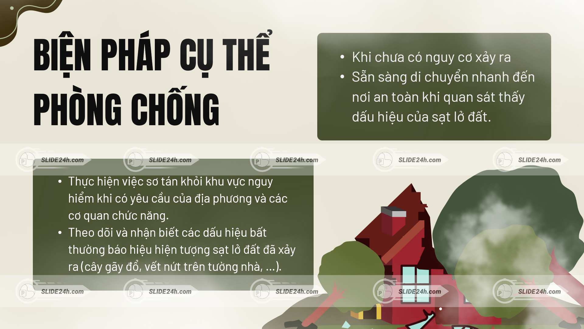 Biện pháp phòng chống sạt lở
