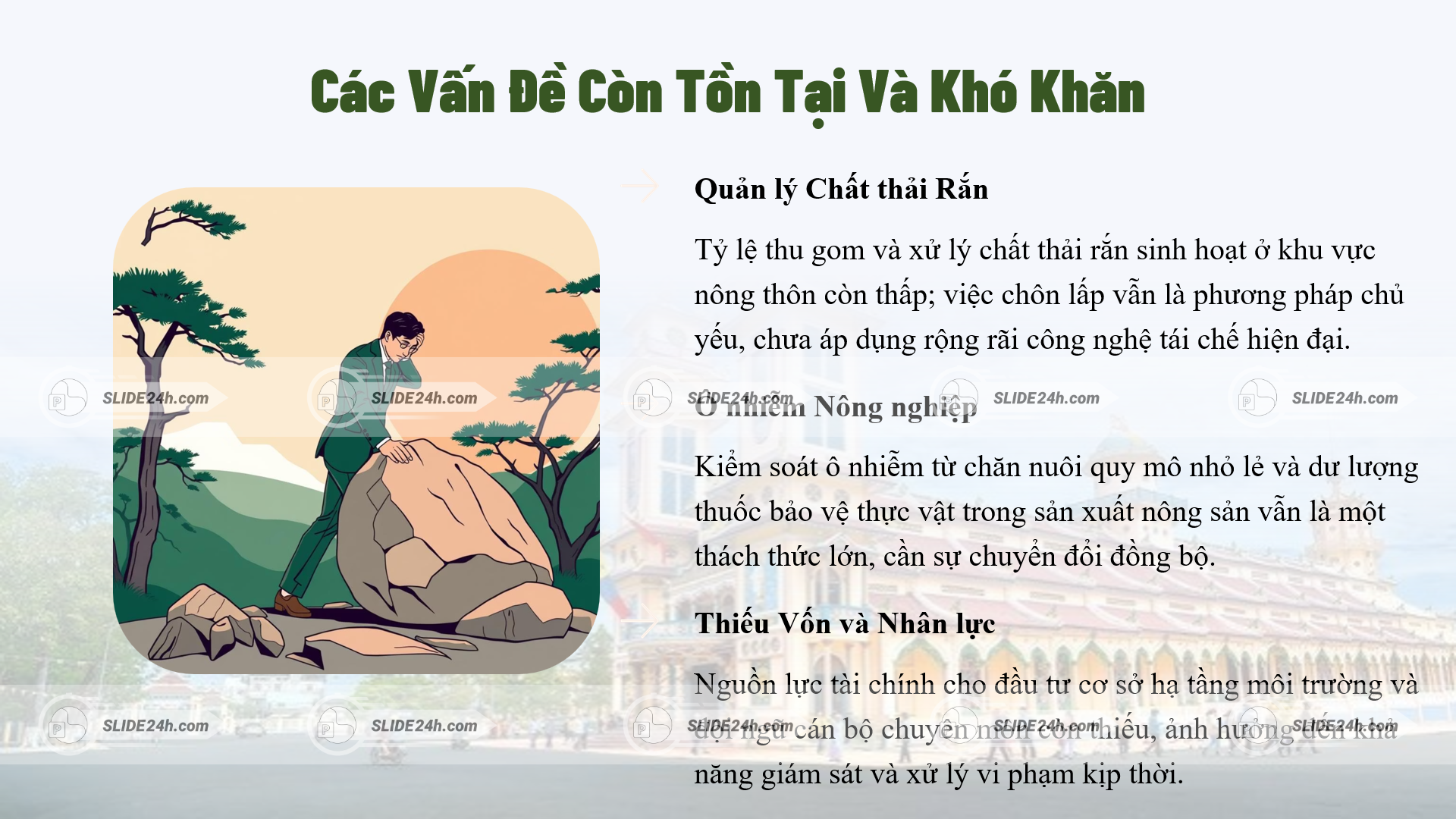 các vấn đề môi trường còn tồn tại tại tây ninh như quản lý chất thải rắn ô nhiễm nông nghiệp và thiếu nguồn lực