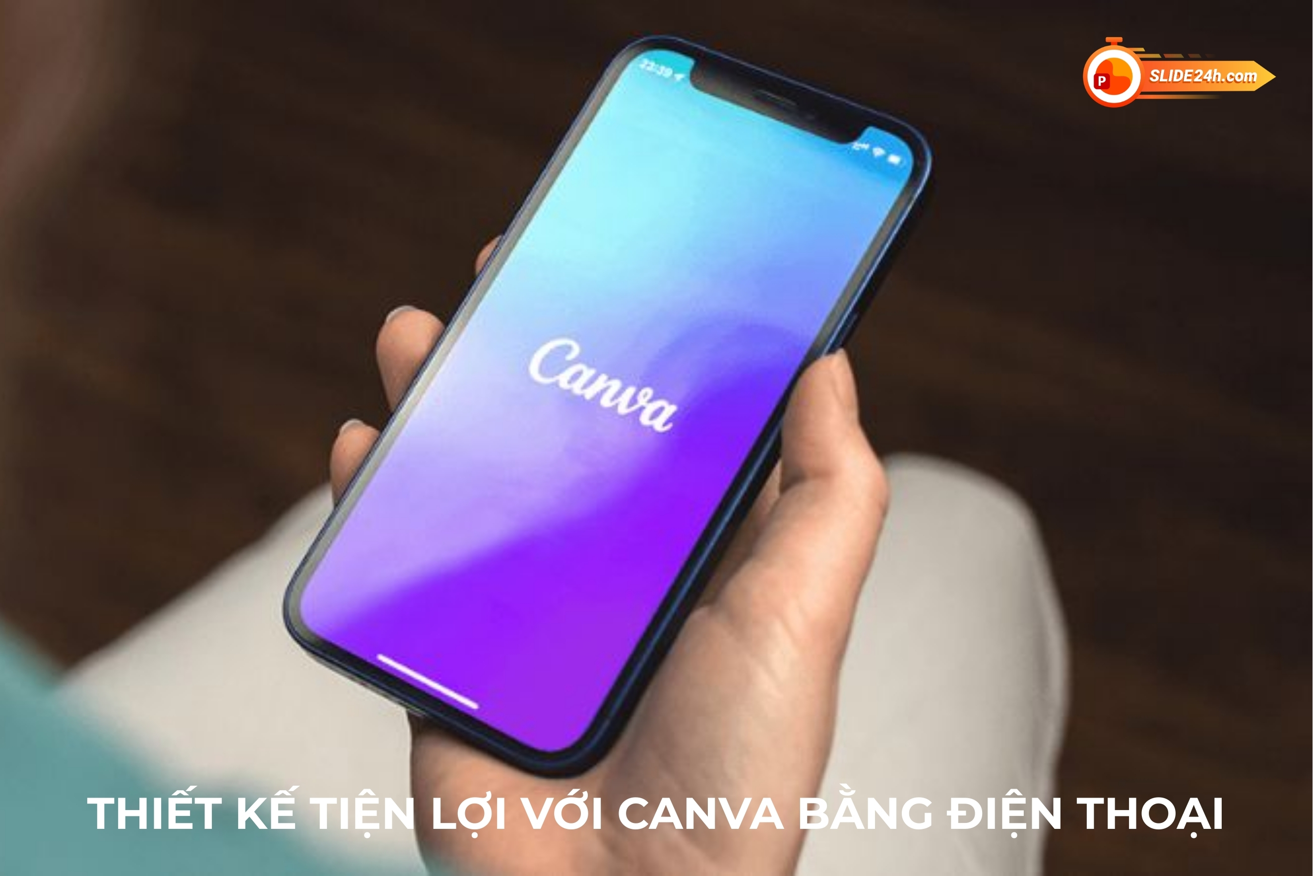 Cách làm bài thuyết trình trên canva bằng điện thoại