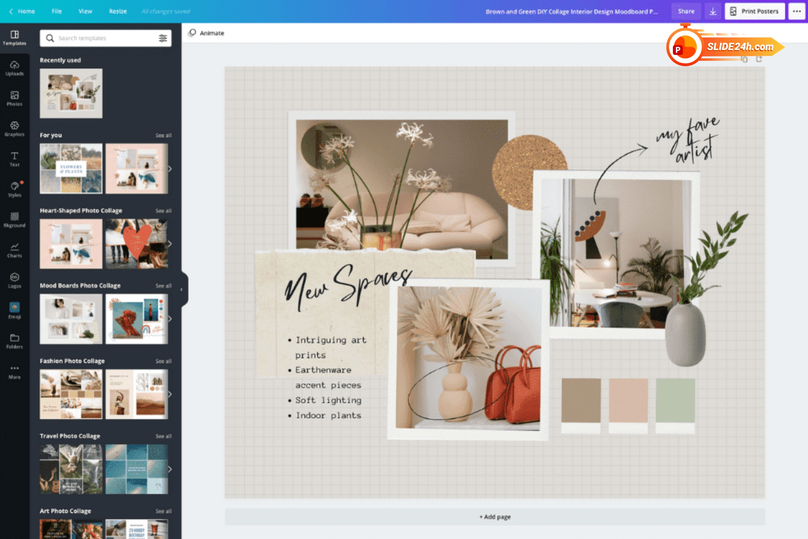 Cách sử dụng canva làm bài thuyết trình cho người mới