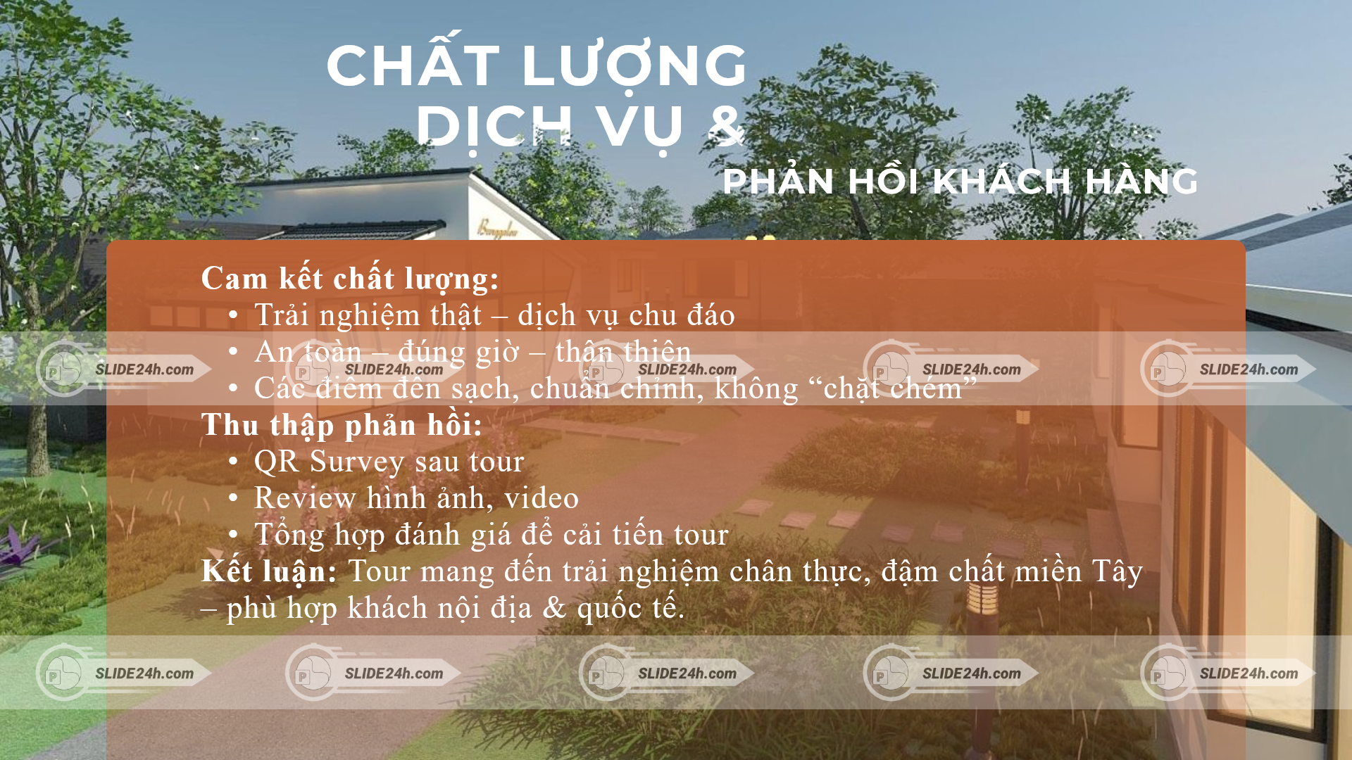 Cam kết và quy trình cải thiện dịch vụ
