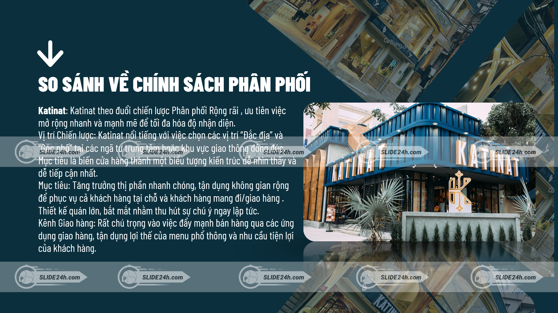 chính sách phân phối Katinat