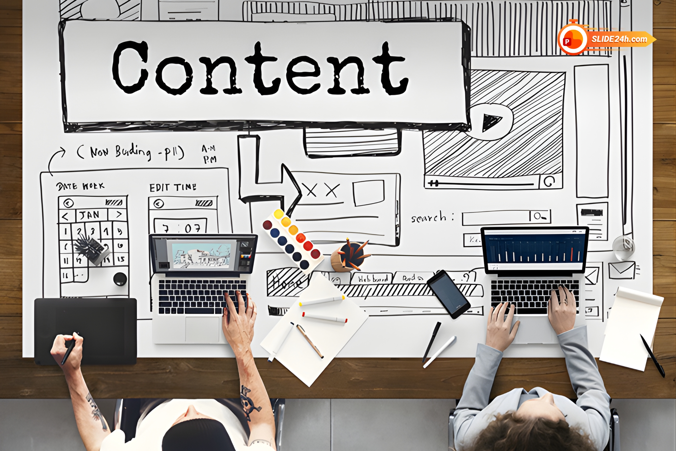 Chuẩn bị nội dung bài thuyết trình PowerPoint 