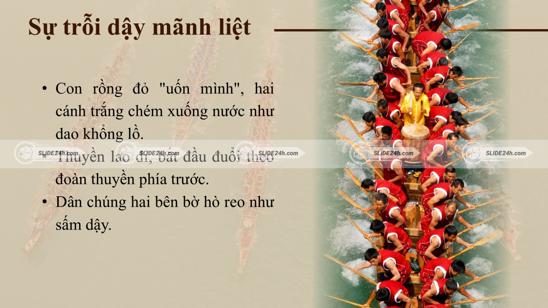 Con rồng đỏ chiến thắng.