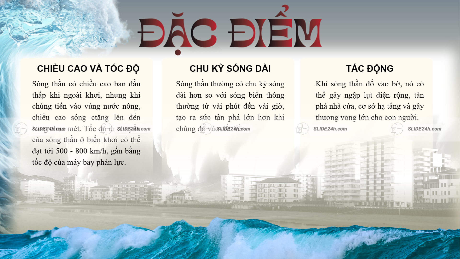 Đặc điểm của sóng thần