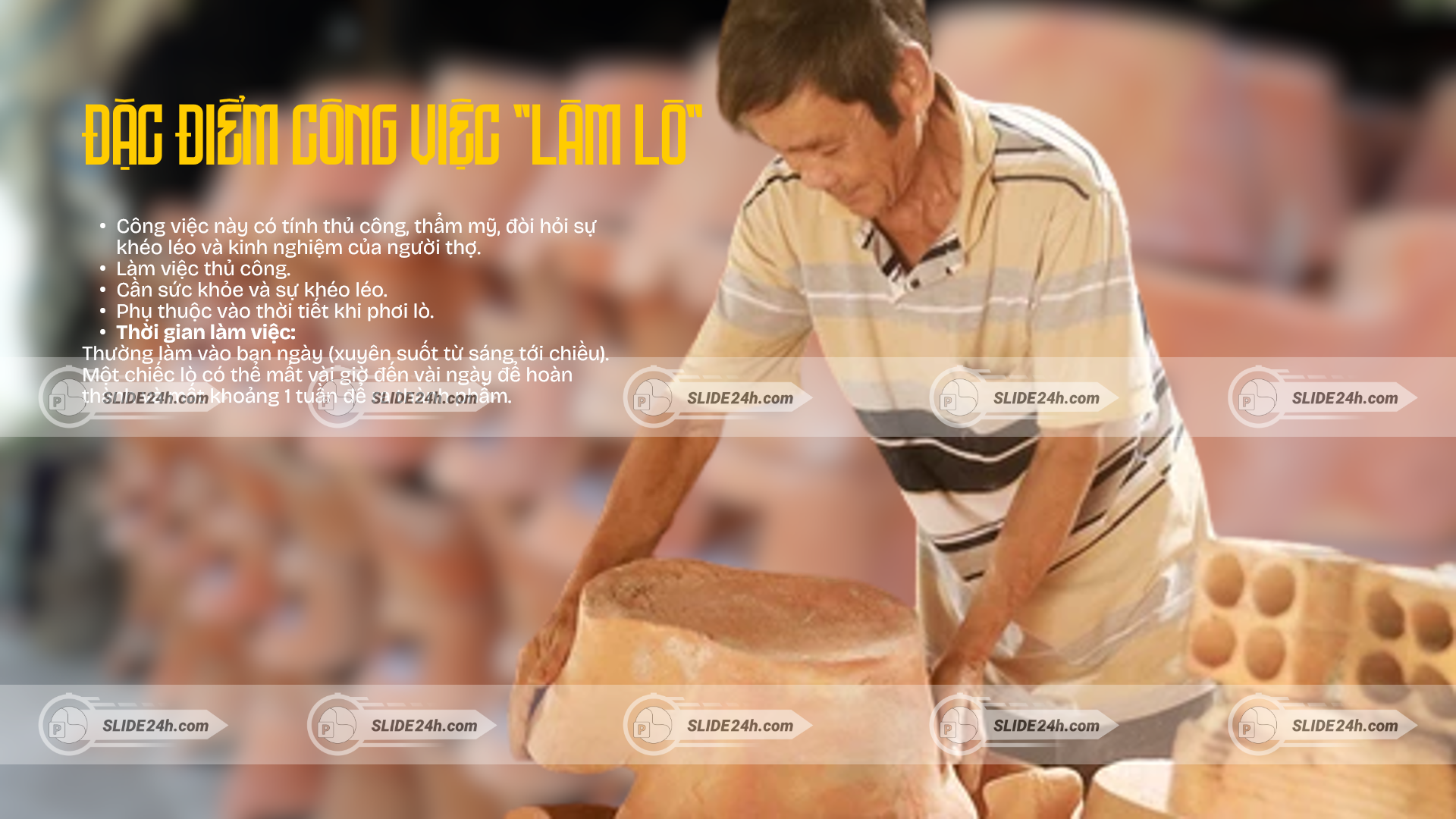 Đặc điểm và yêu cầu nghề làm lò đất
