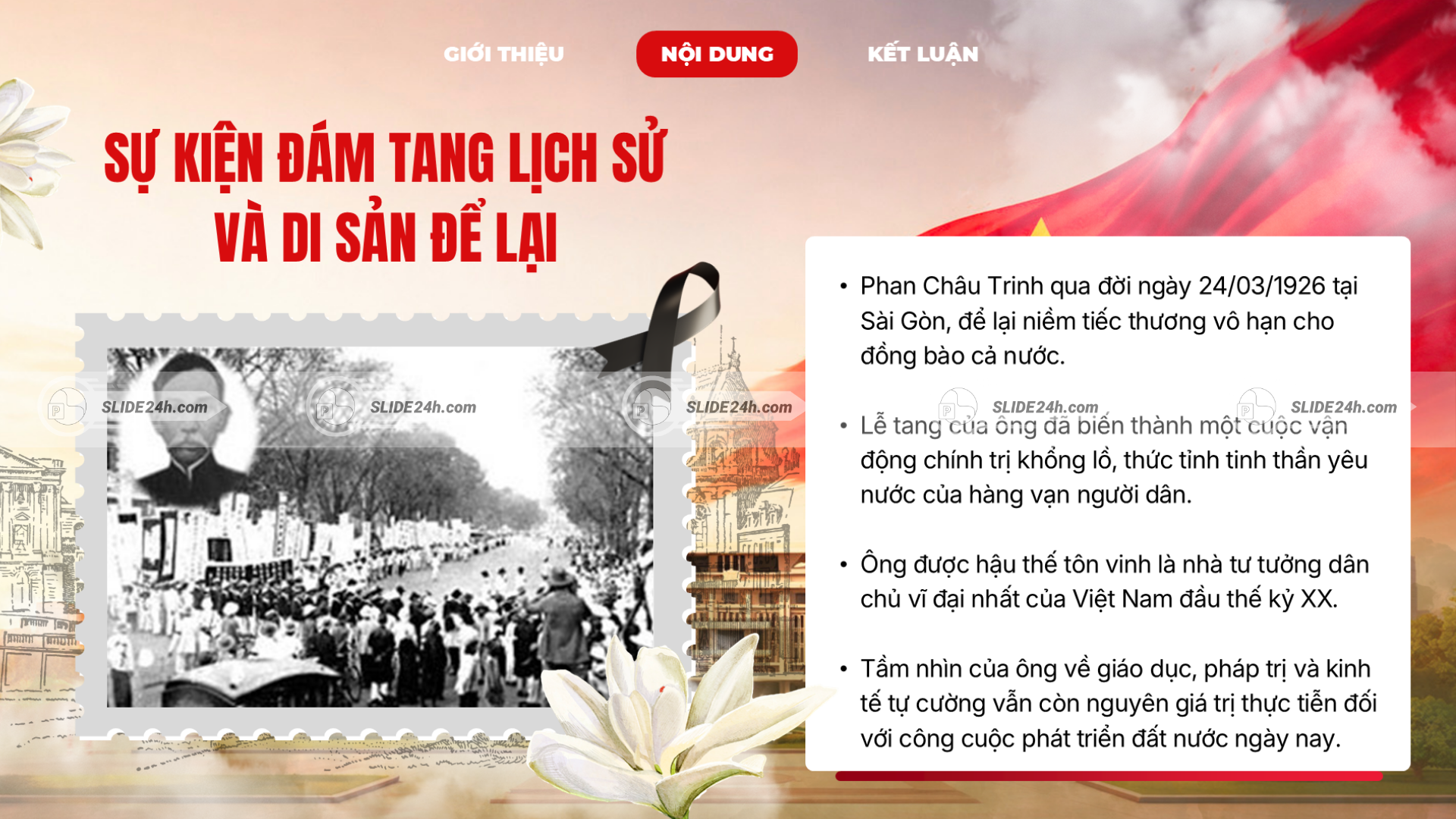 Đám tang lịch sử Phan Châu Trinh