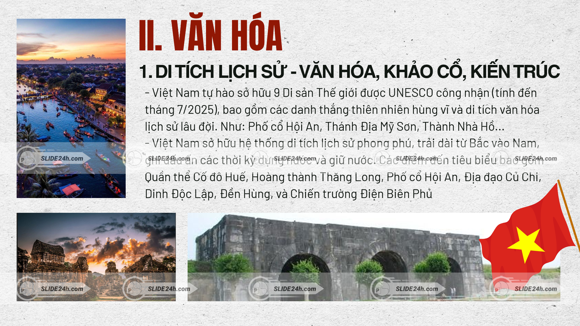 Di sản văn hóa, lịch sử và kiến trúc Việt Nam