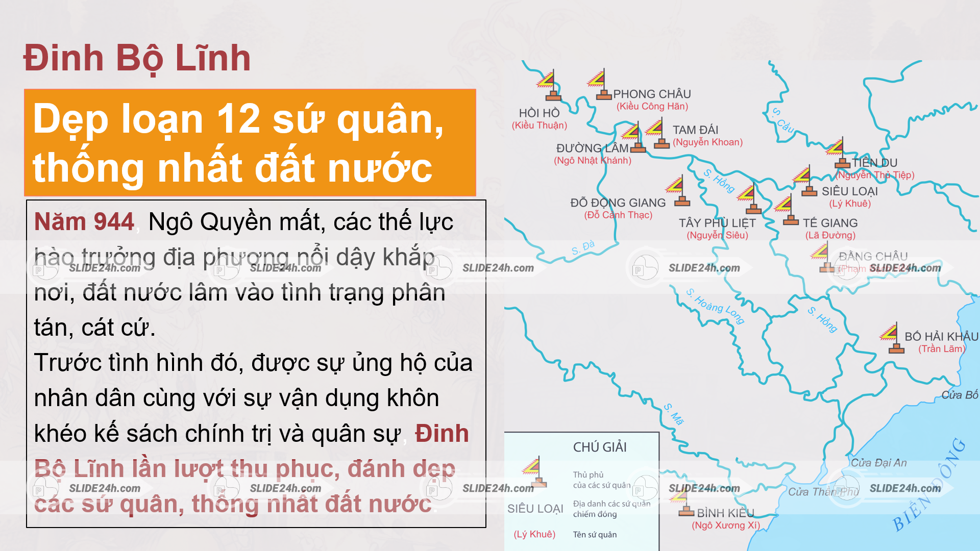 Đinh Bộ Lĩnh dẹp loạn 12 sứ quân