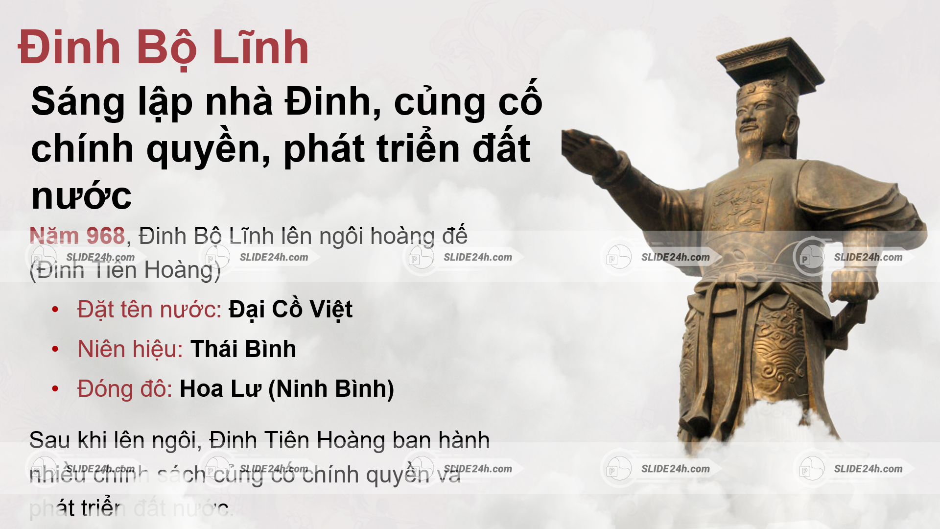 Đinh Bộ Lĩnh sáng lập nhà Đinh