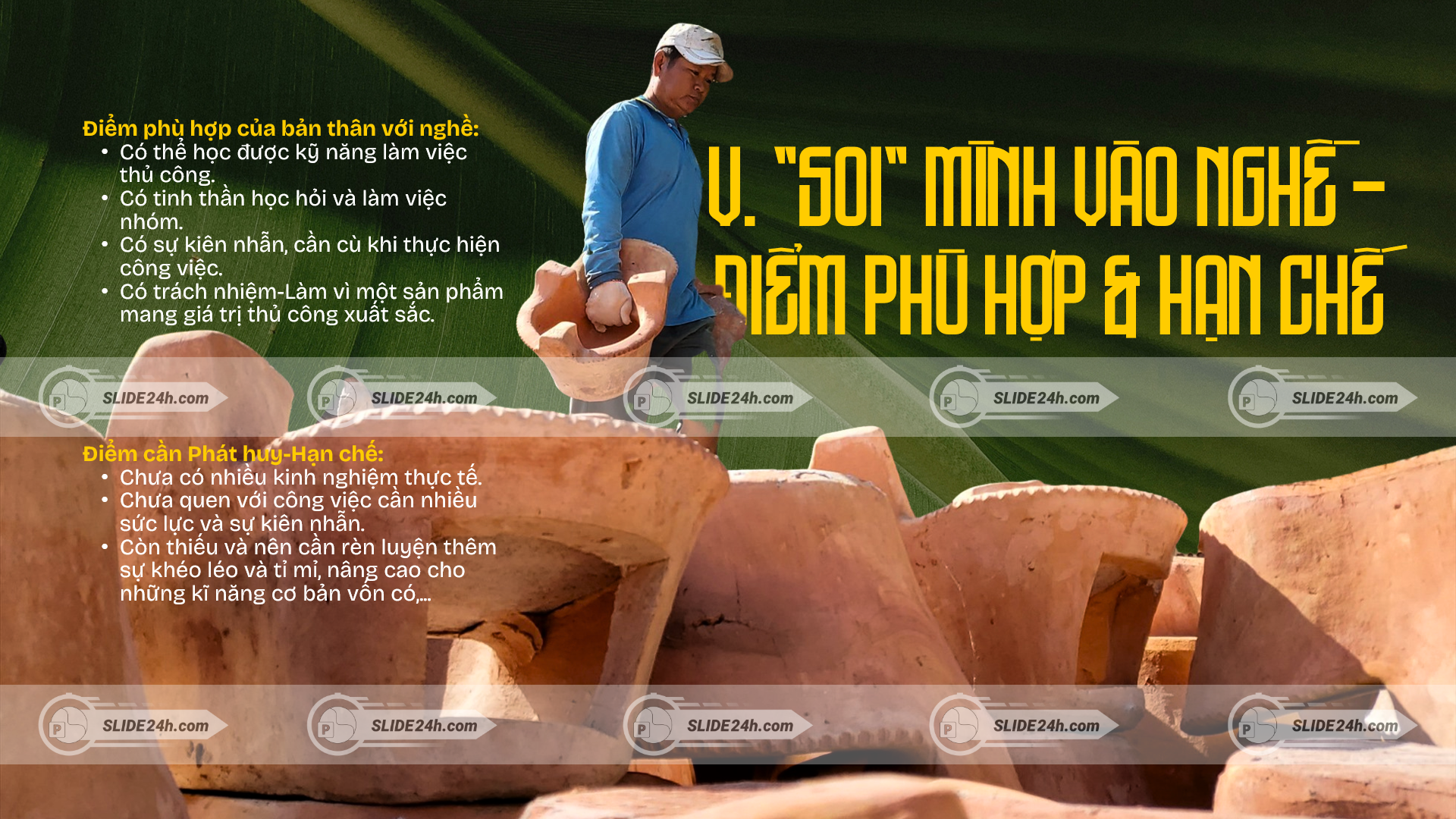 Định hướng nghề nghiệp bản thân với hoạt động sản xuất tại địa phương