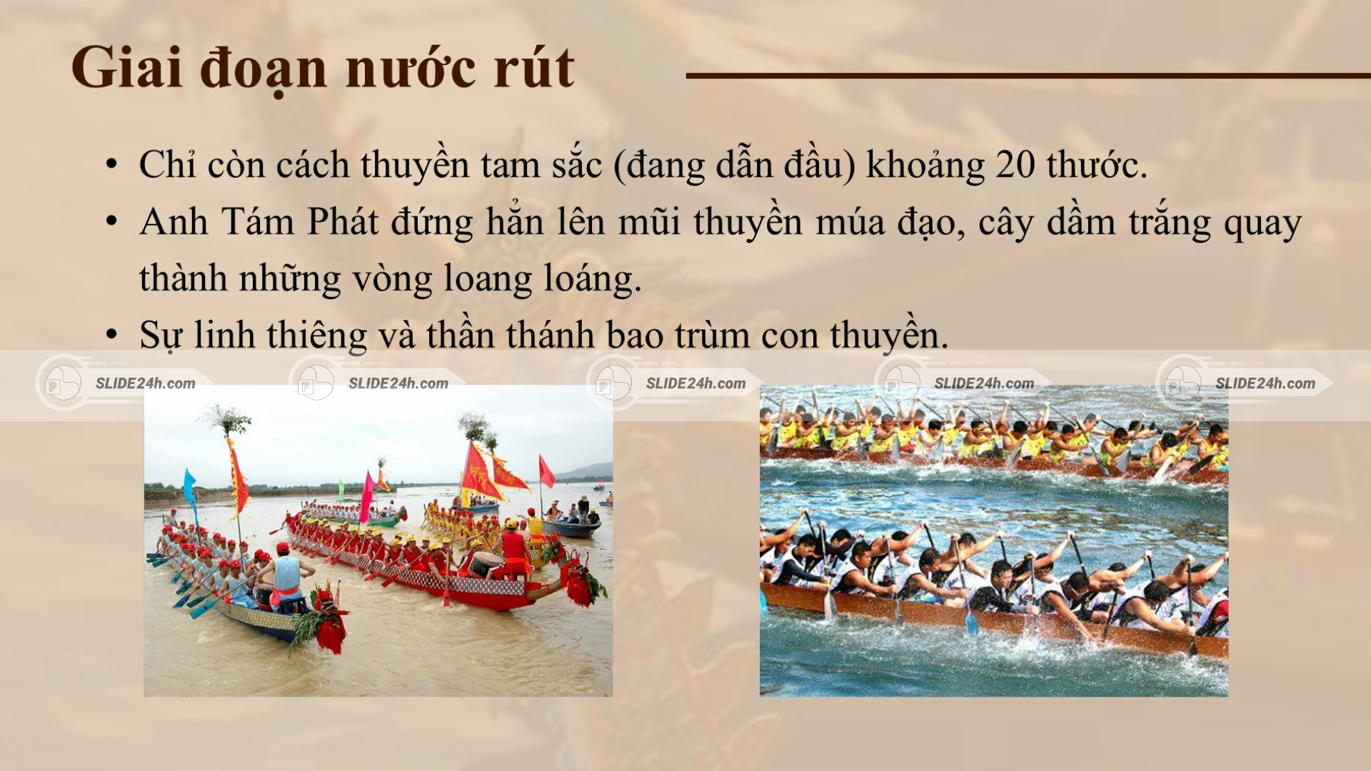 Giai đoạn nước rút.