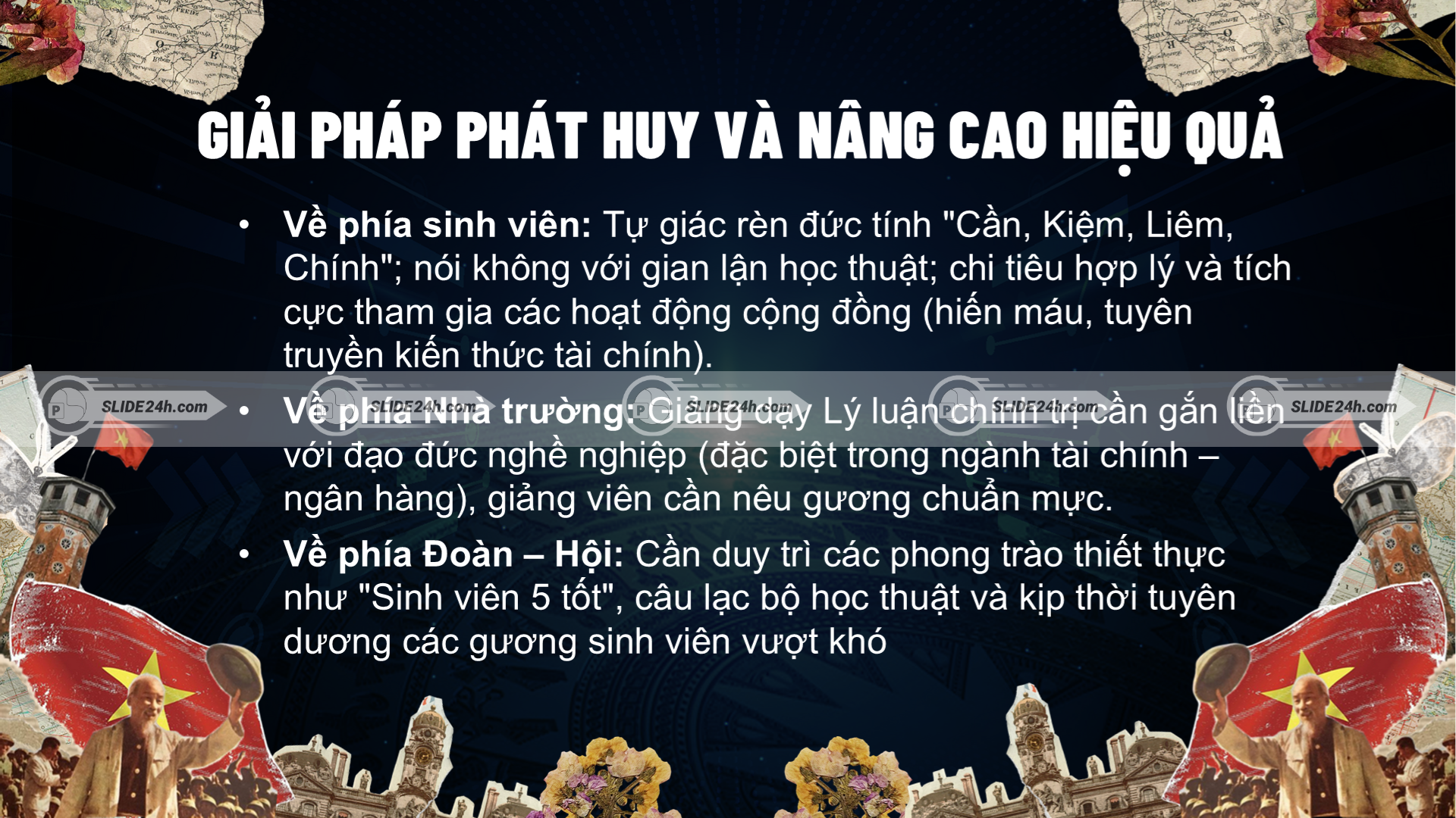 Giải pháp nâng cao hiệu quả học tập và làm theo phong cách Hồ Chí Minh