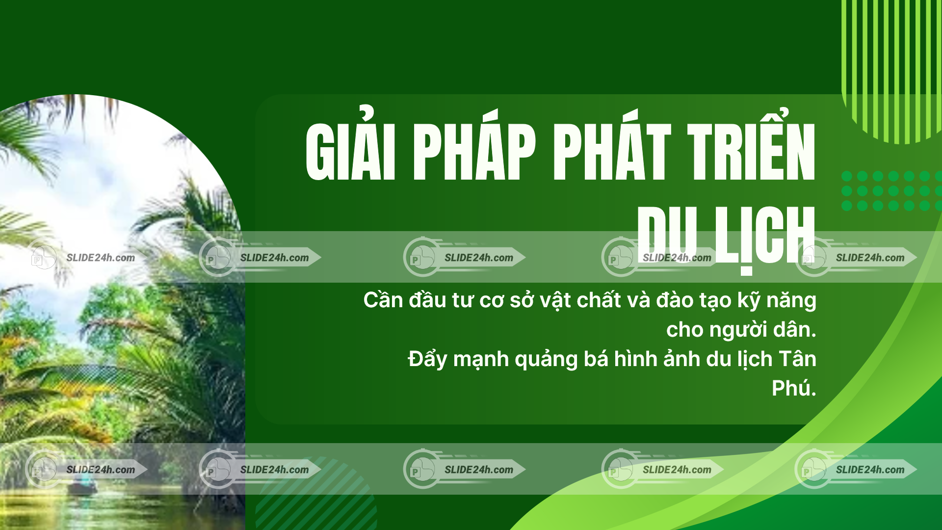 giải pháp phát triển du lịch xã tân phú bến tre quảng bá du lịch địa phương