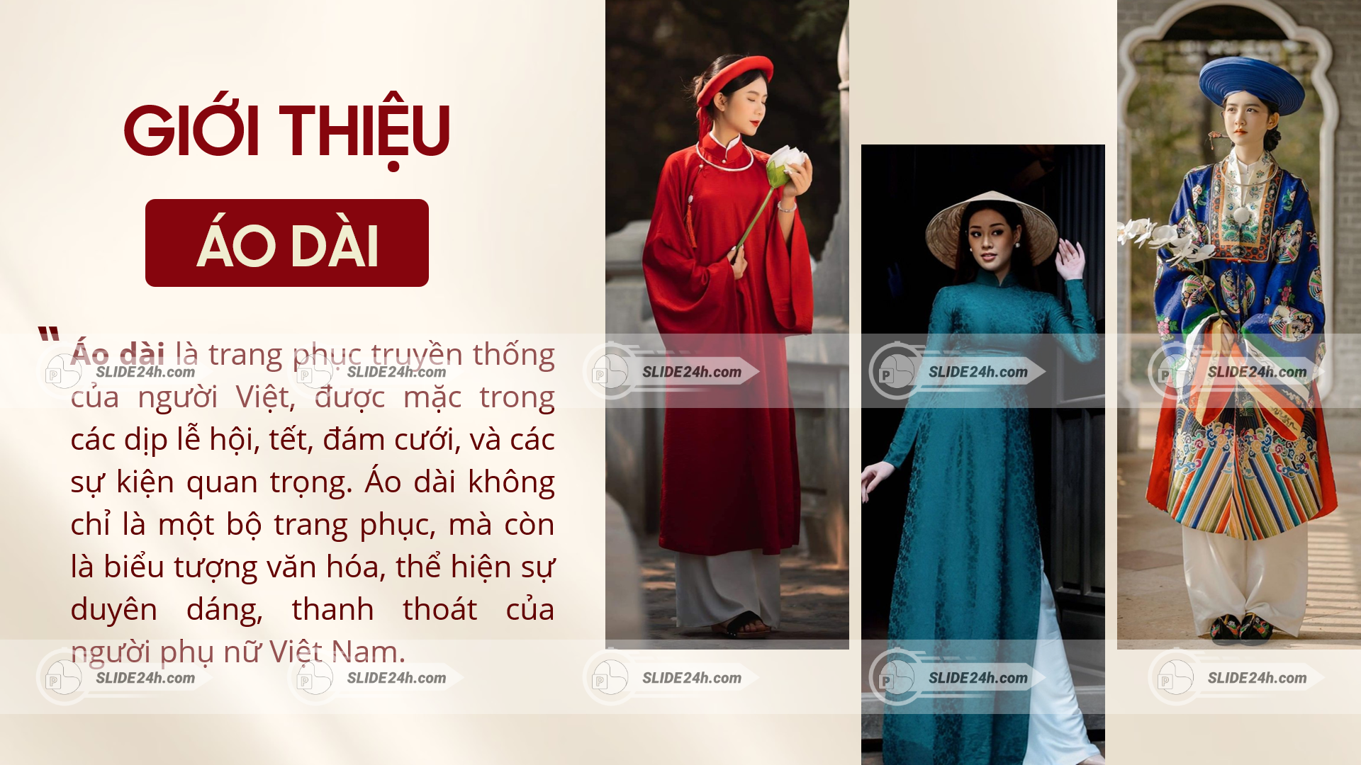 Giới thiệu chung về áo dài Việt Nam.=