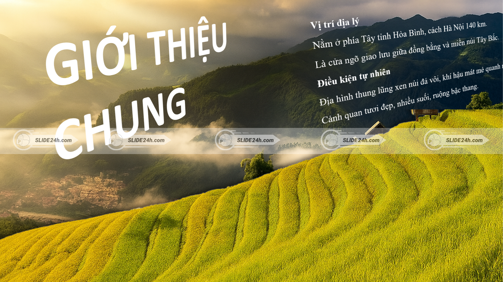 giới thiệu chung về vùng tây bắc