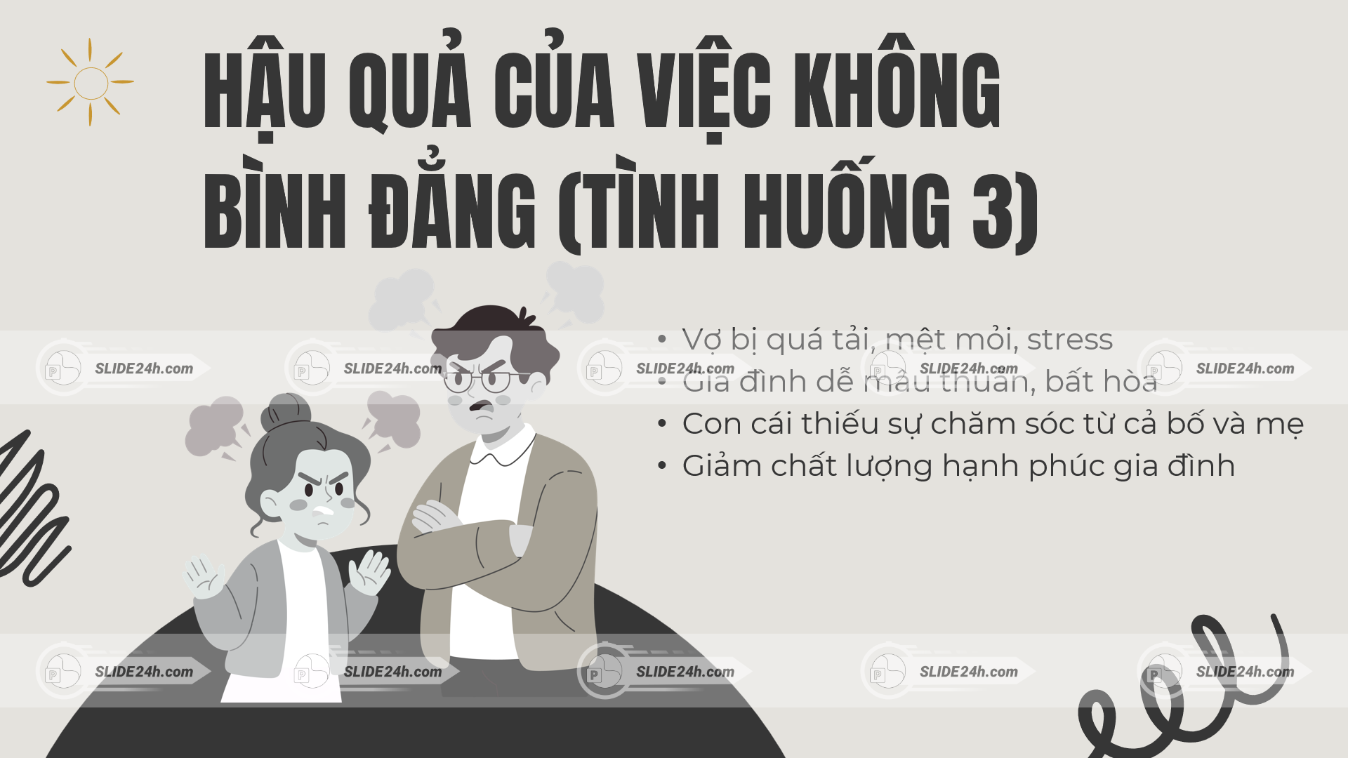 hậu quả của việc không bình đẳng giới trong gia đình gây mâu thuẫn stress và giảm hạnh phúc  Ảnh 8