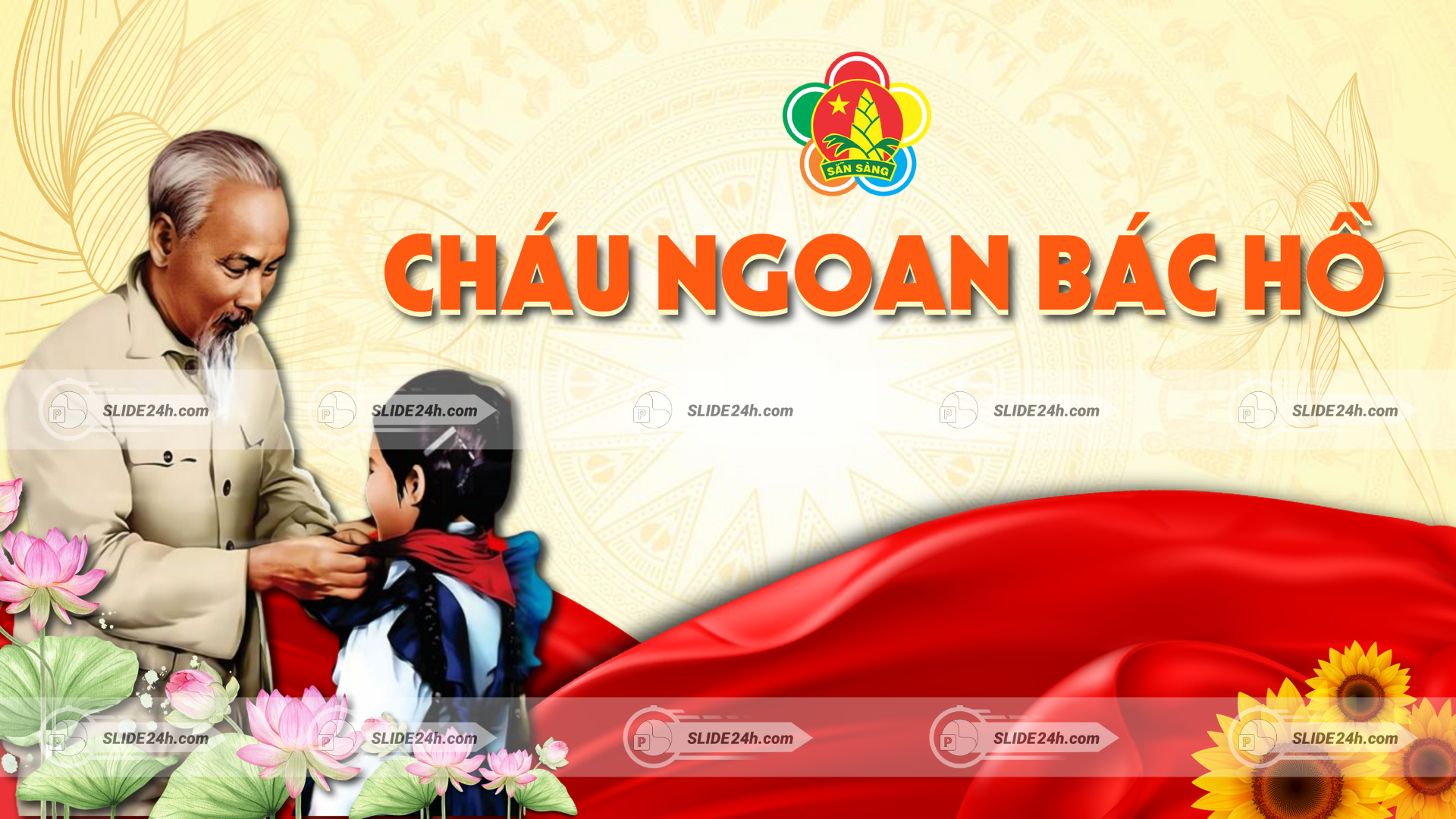 hình ảnh cháu ngoan bác hồ