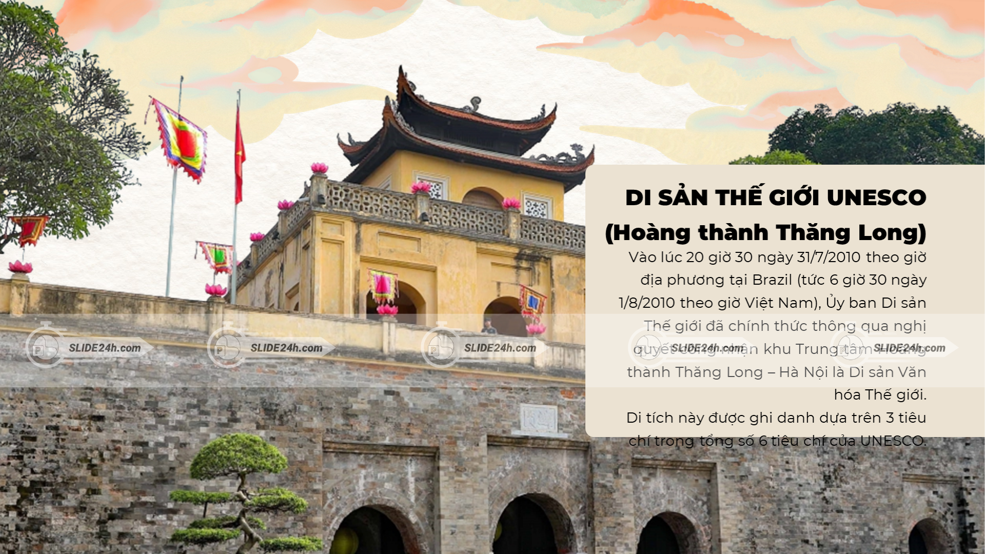 Hoàng thành Thăng Long - Di sản văn hóa thế giới
