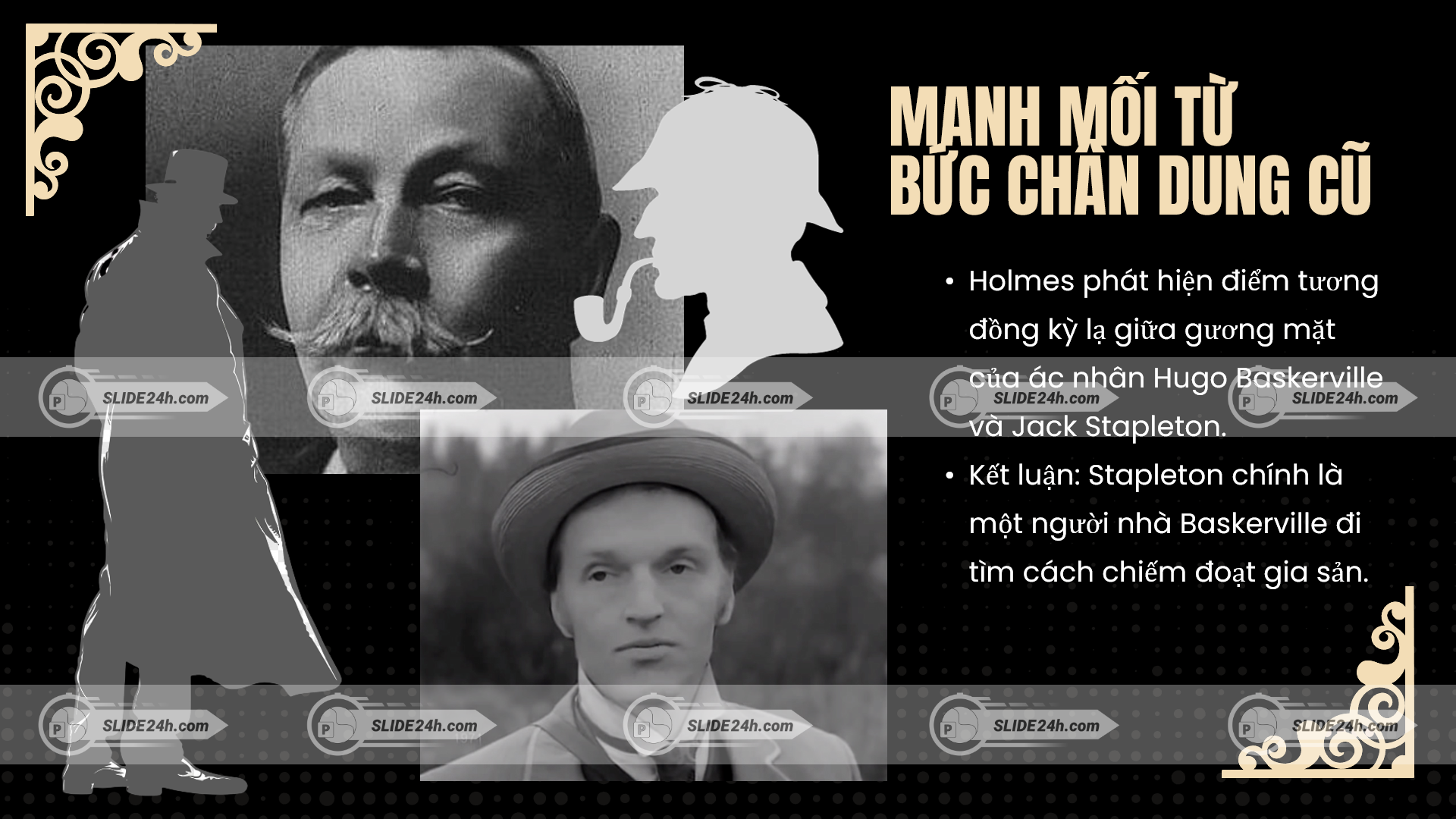 holmes phát hiện manh mối từ bức chân dung cũ trong con chó nhà họ baskerville