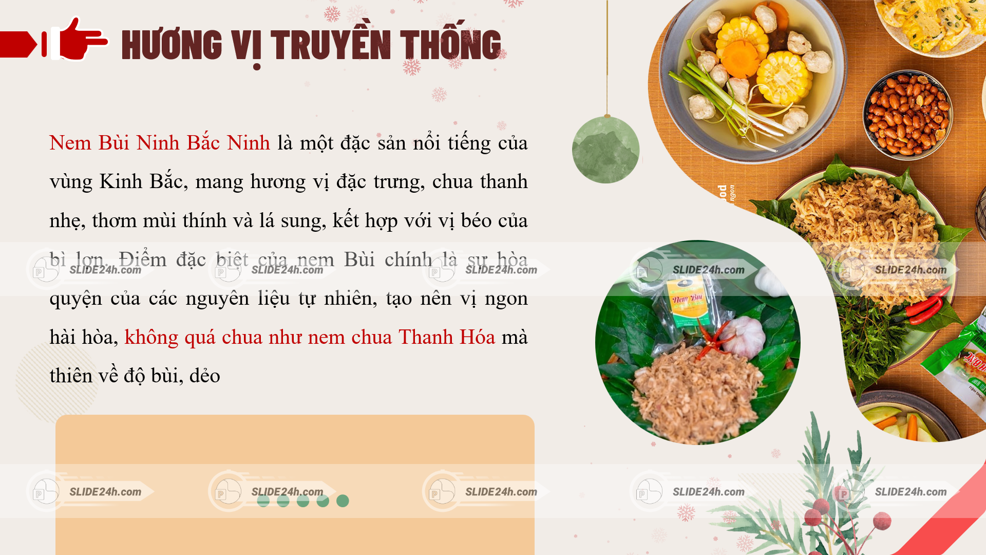 Hương vị đặc trưng của nem bùi ninh