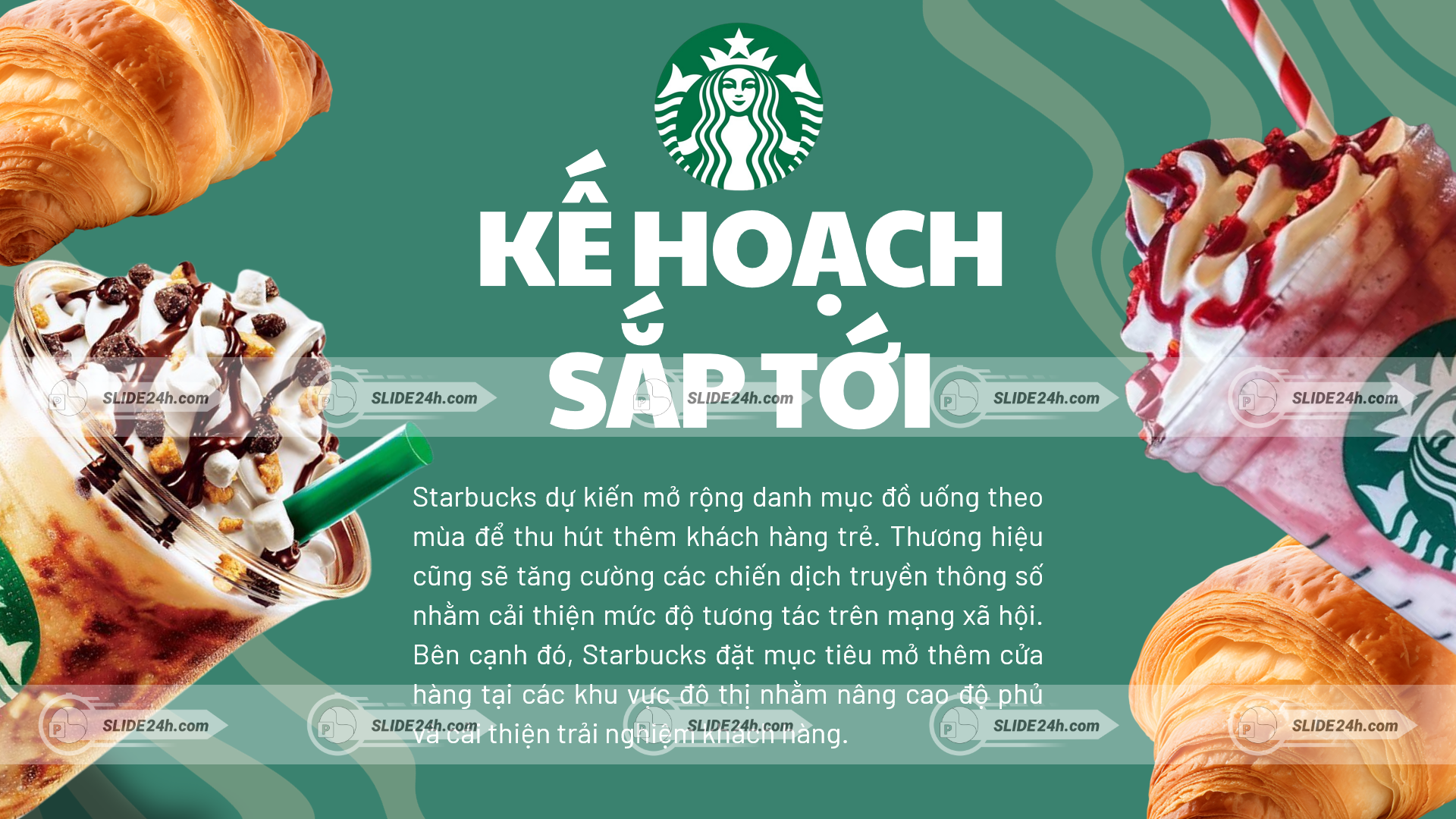 kế hoạch phát triển starbucks mở rộng sản phẩm và đẩy mạnh truyền thông số