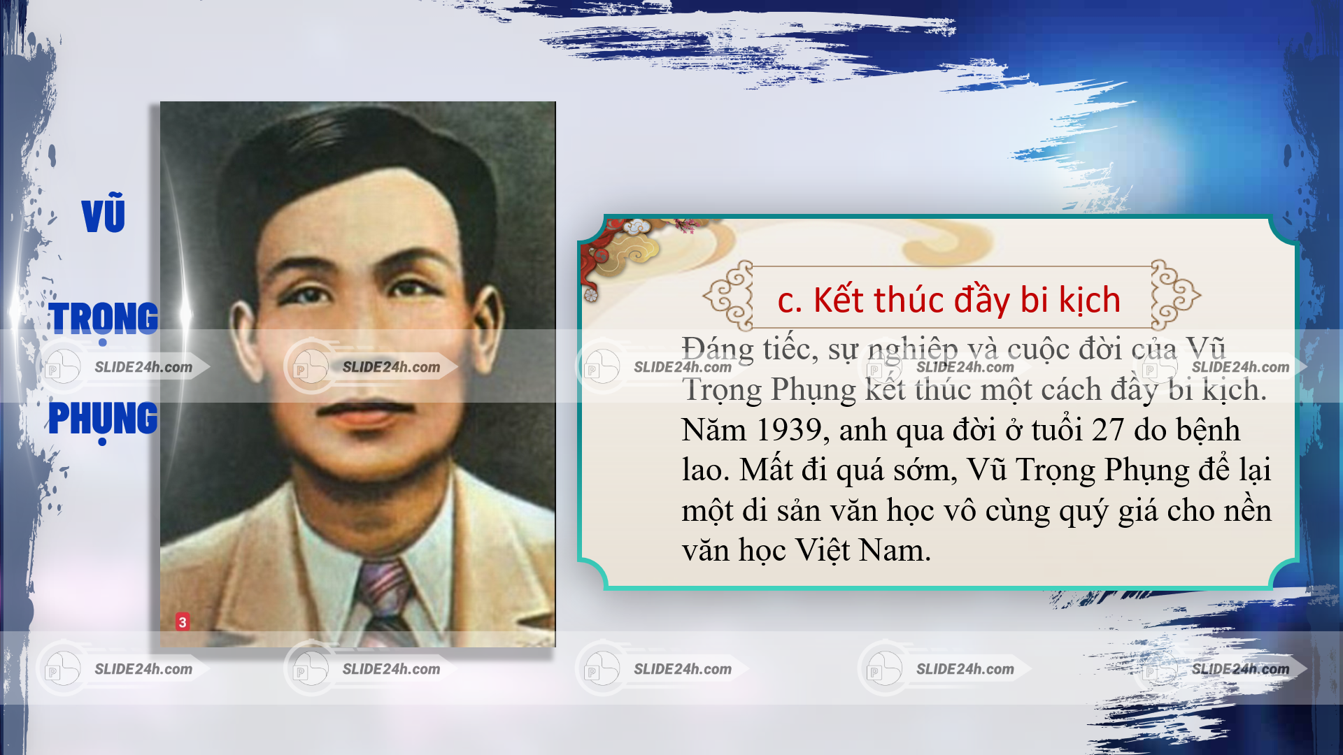 Kết thúc đầy bi kịch của Vũ Trọng Phụng