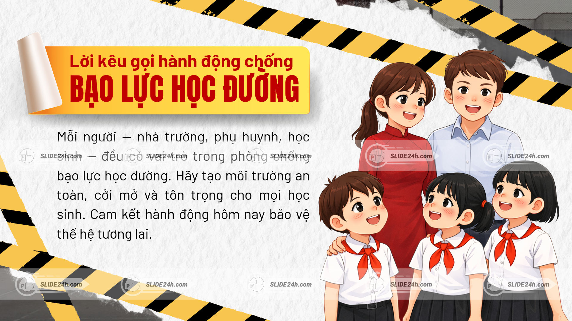 Kêu gọi phòng chống bạo lực học đường