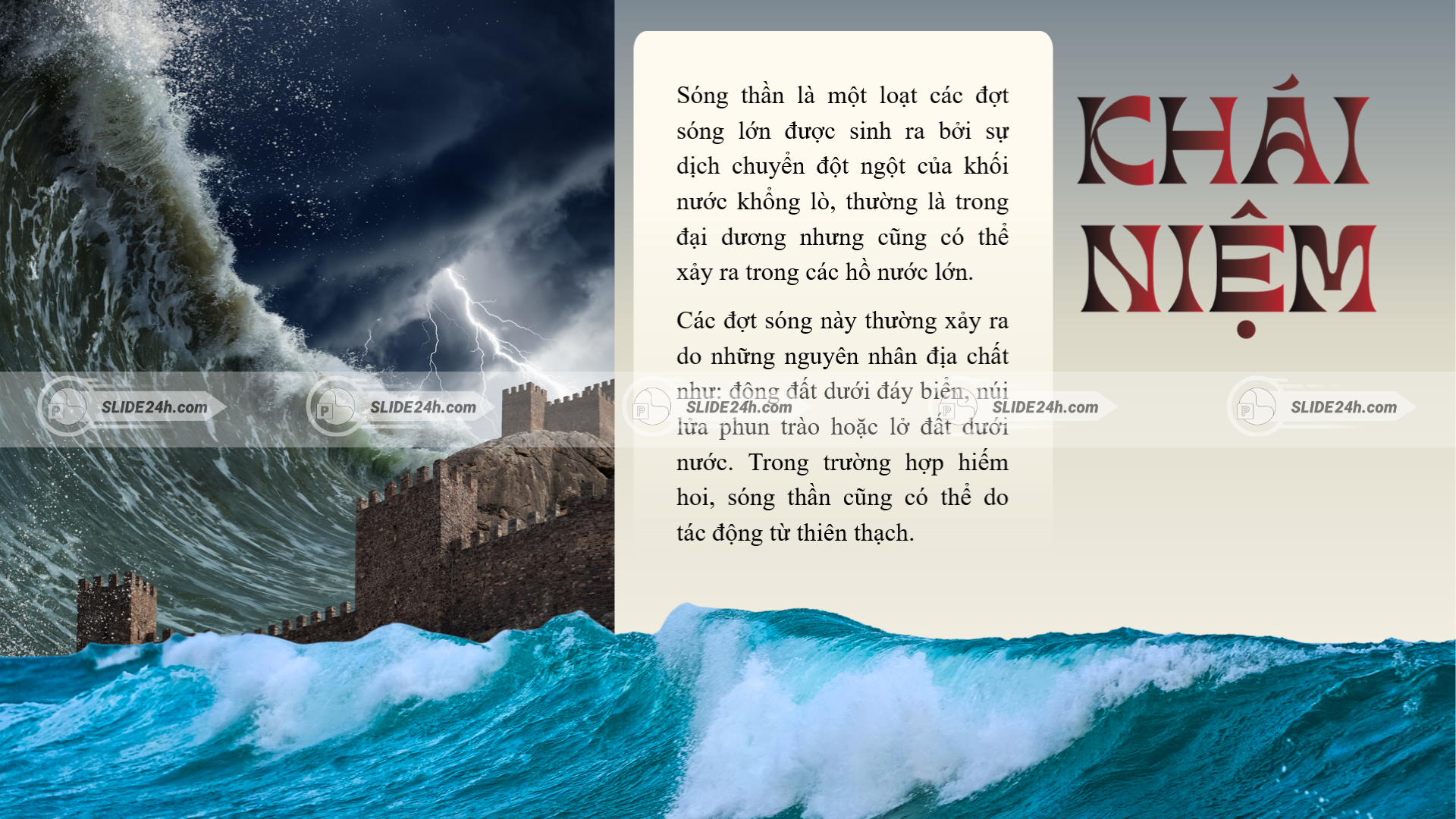 Khái niệm sóng thần