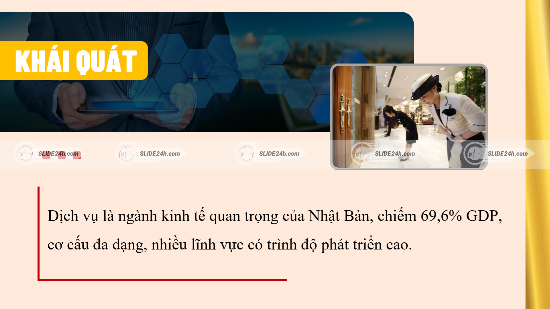 Khái quát ngành dịch vụ của Nhật Bản