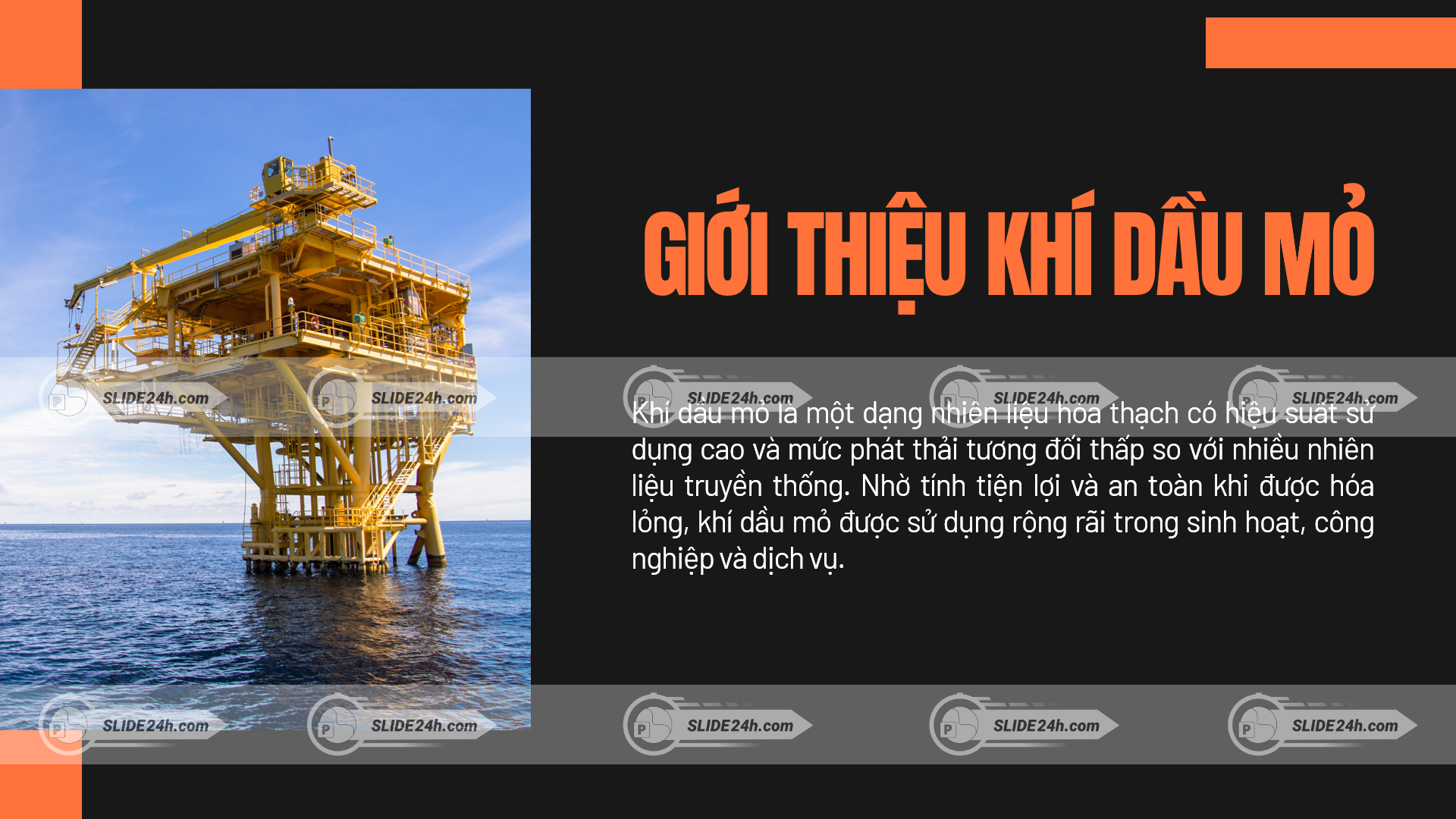 Khí dầu mỏ trong khai thác.