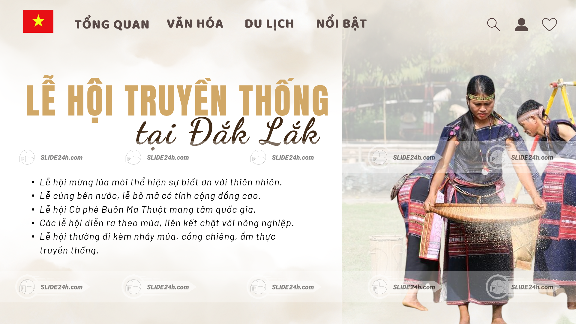 Lễ hội truyền thống ở Đắk Lắk với không khí văn hóa sôi động và bản sắc Tây Nguyên rõ nét.