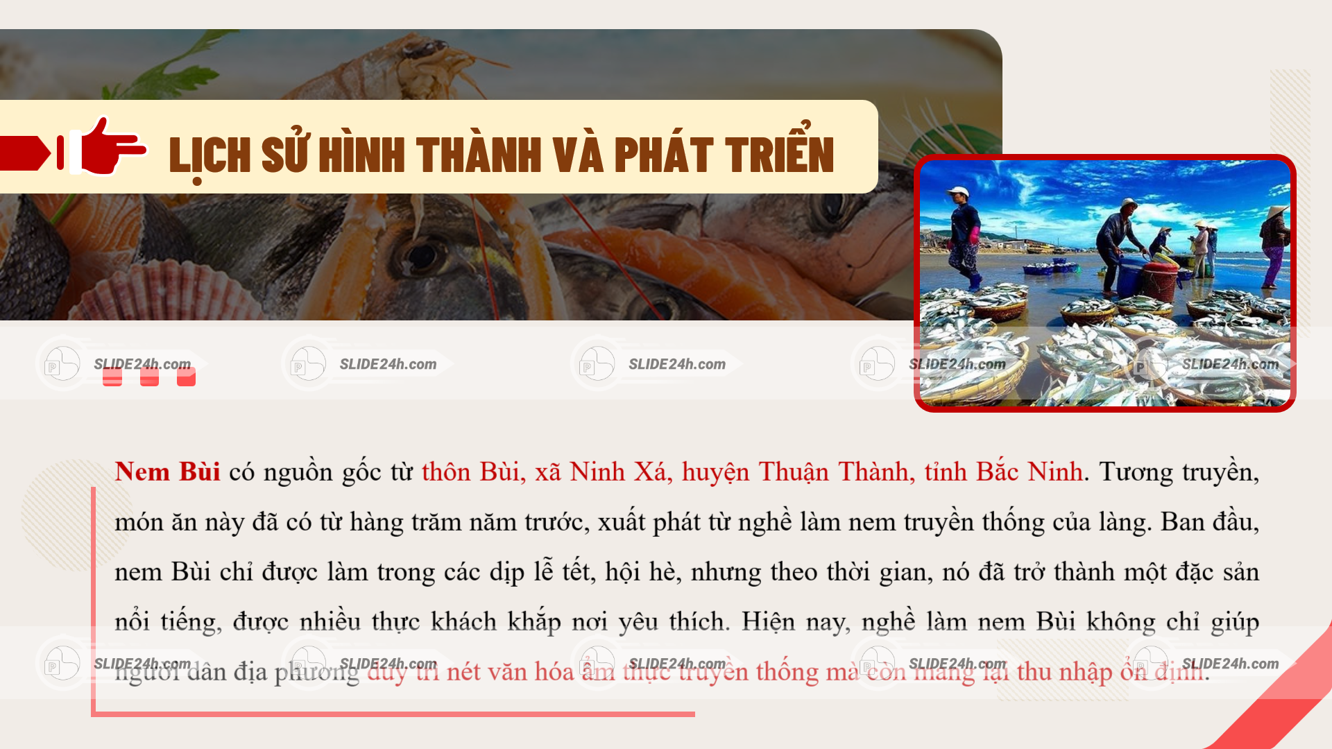 Lịch sử hình thành của nem bùi