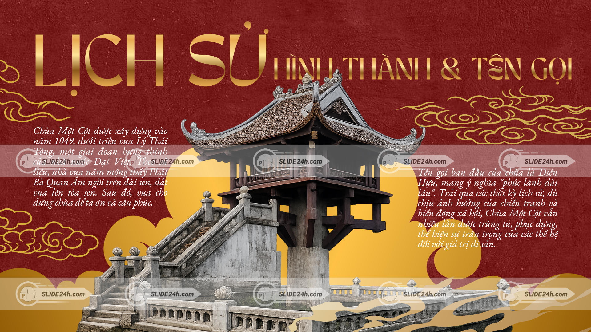 Lịch sử hình thành và tên gọi của Chùa Một Cột
